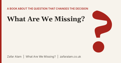 Cover of What Are We Missing? by Zafar Alam