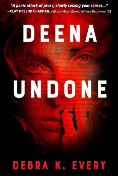 Distorted face on black background