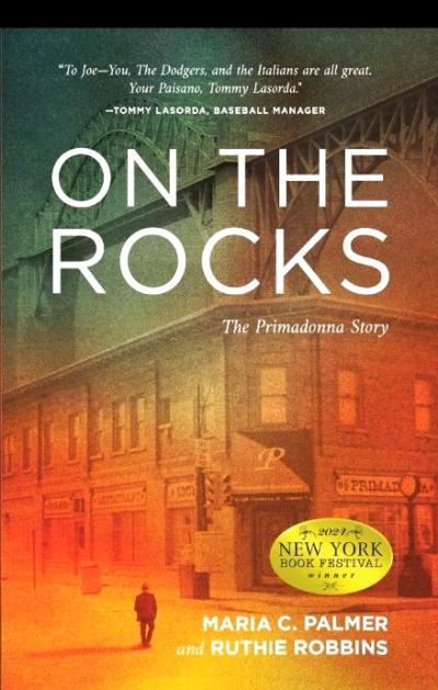 Book cover for true crime best seller On the Rocks which pictures protagonist Joe Costanzo outside of his infamous restaurant The Primadonna in McKees Rocks, PA.